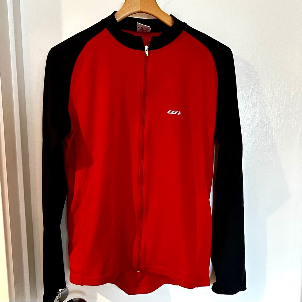 Louis Garneau long sleeve full zip cycling jersey